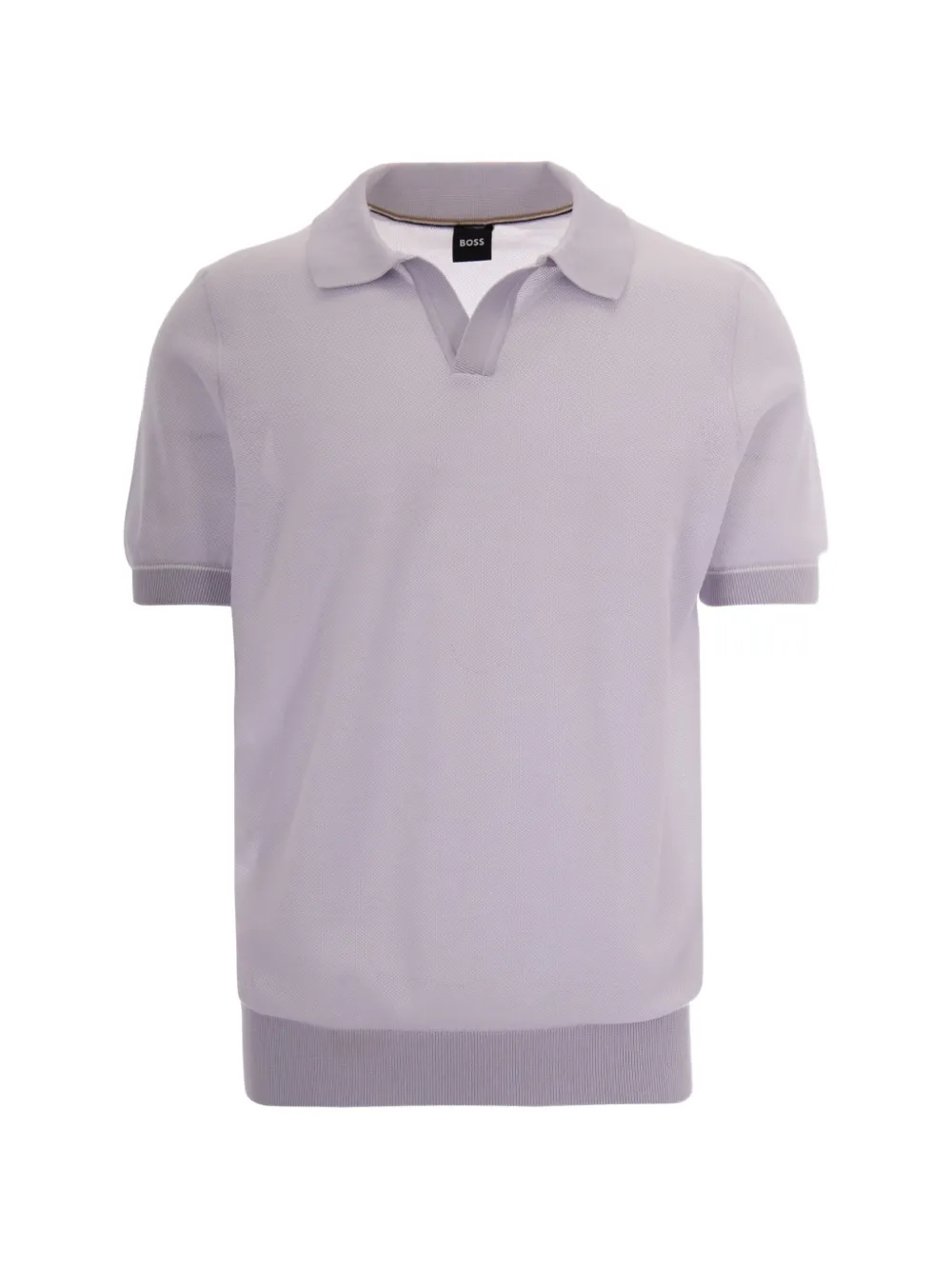 BOSS short-sleeved piqué-knit polo shirt - Viola