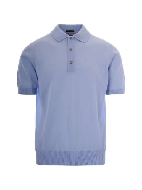 BOSS short-sleeved knitted polo shirt