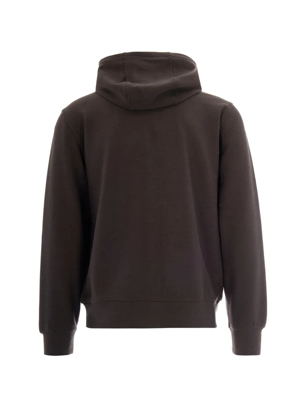 Emporio Armani Hoodie met adelaar jacquard Bruin