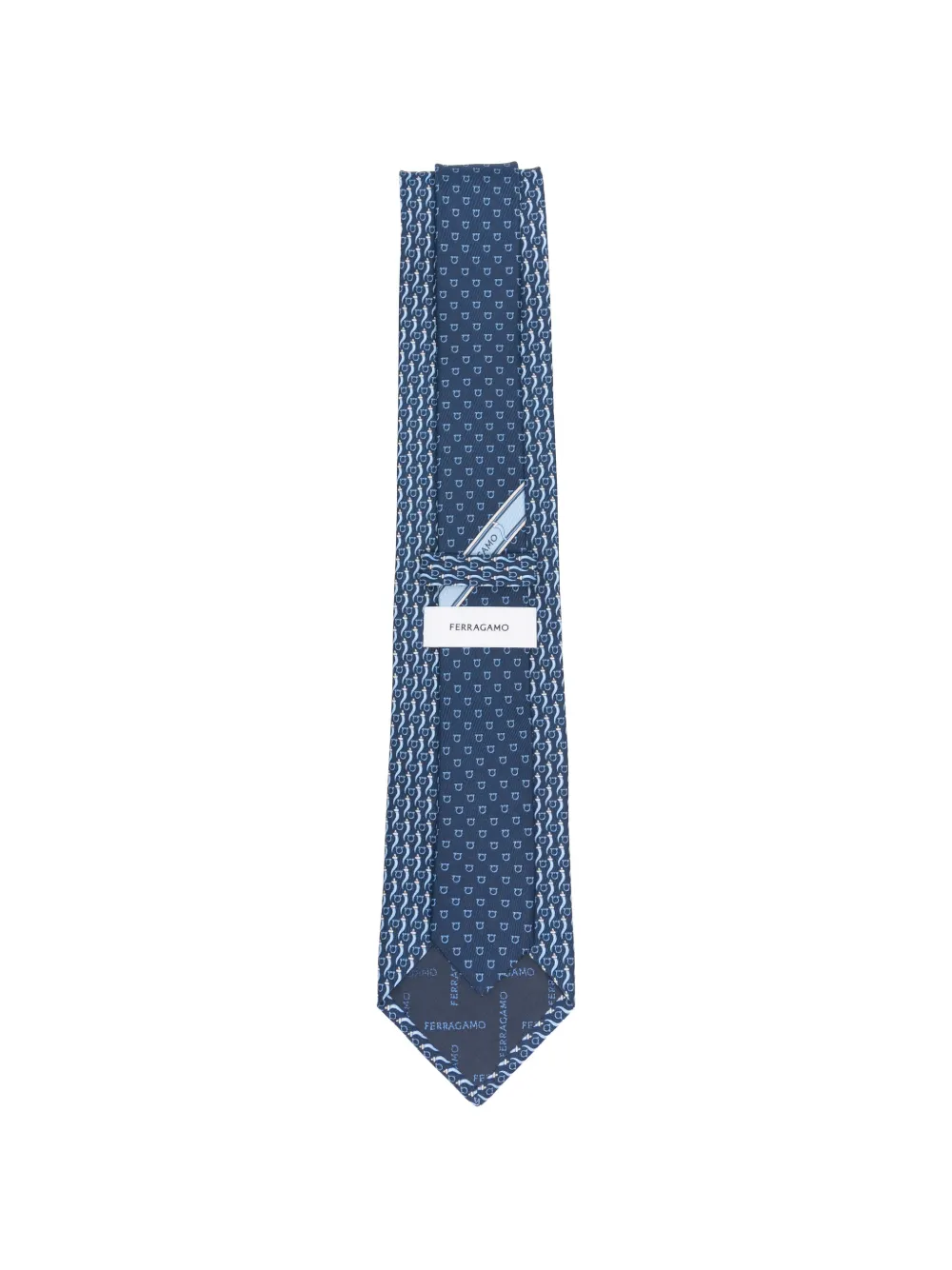 Ferragamo Zijden stropdas Blauw