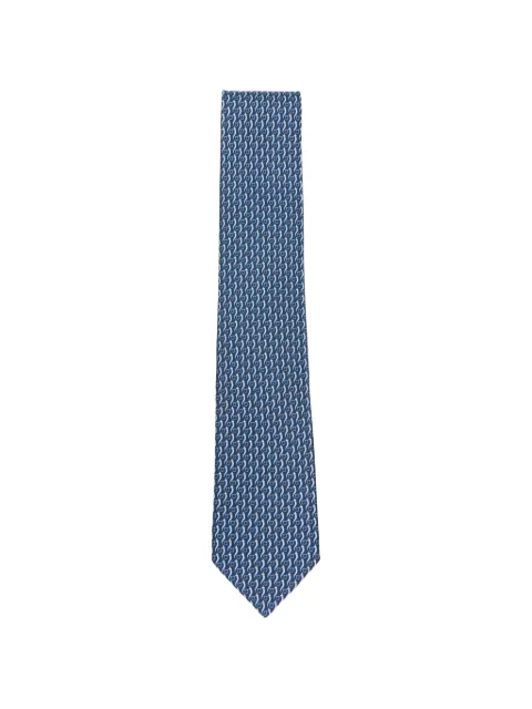 Ferragamo Gancini-print tie