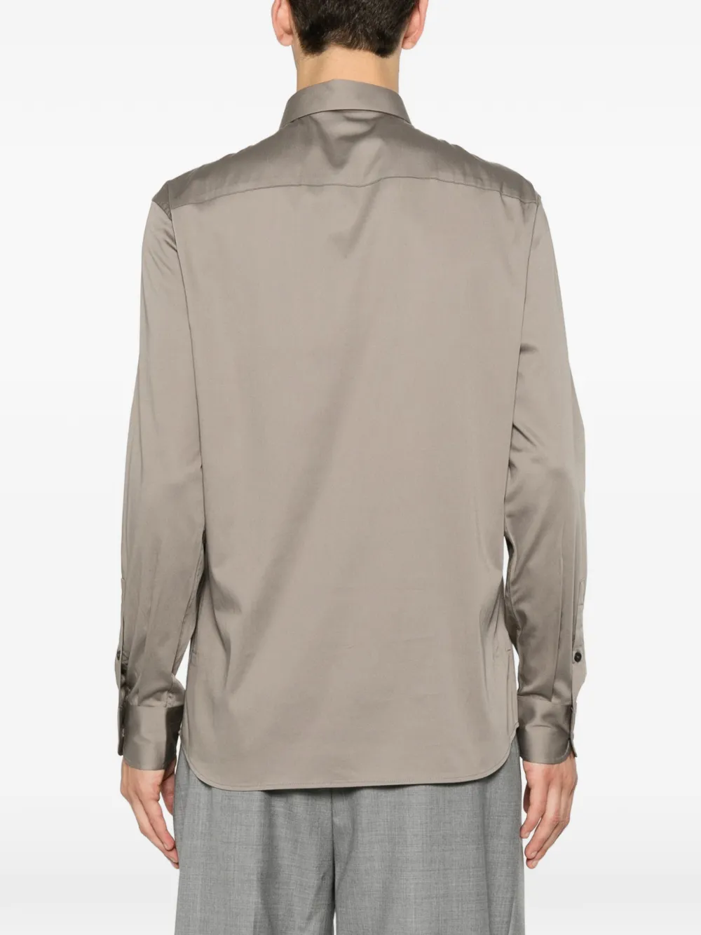 Emporio Armani Button-down overhemd Beige