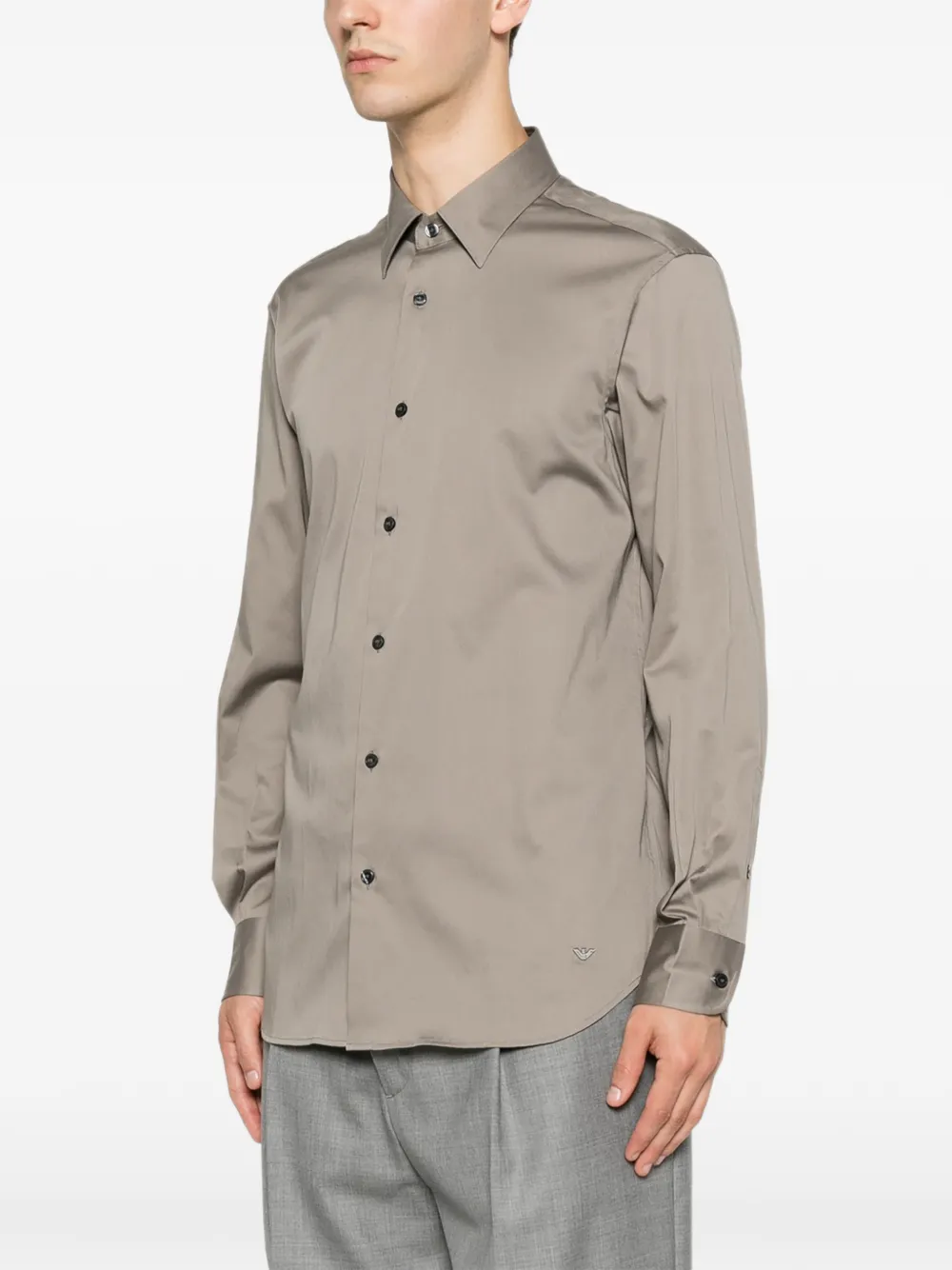 Emporio Armani Button-down overhemd Beige