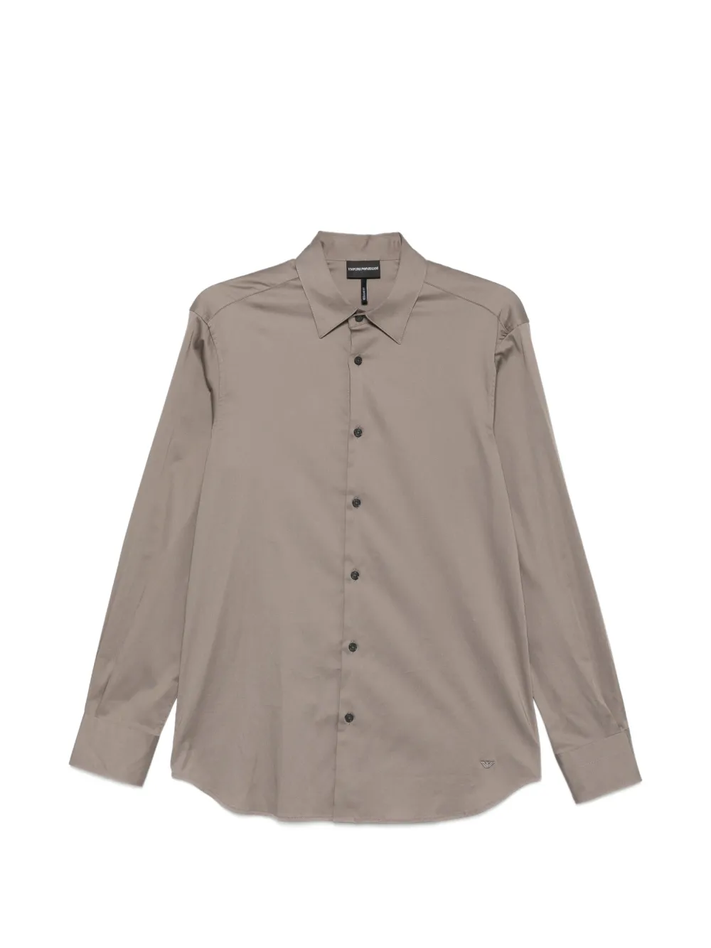Emporio Armani long-sleeve button-down shirt - Toni neutri