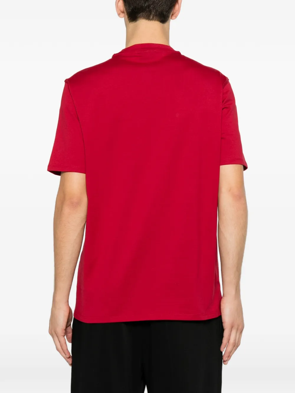 Emporio Armani T-shirt met logoprint Rood