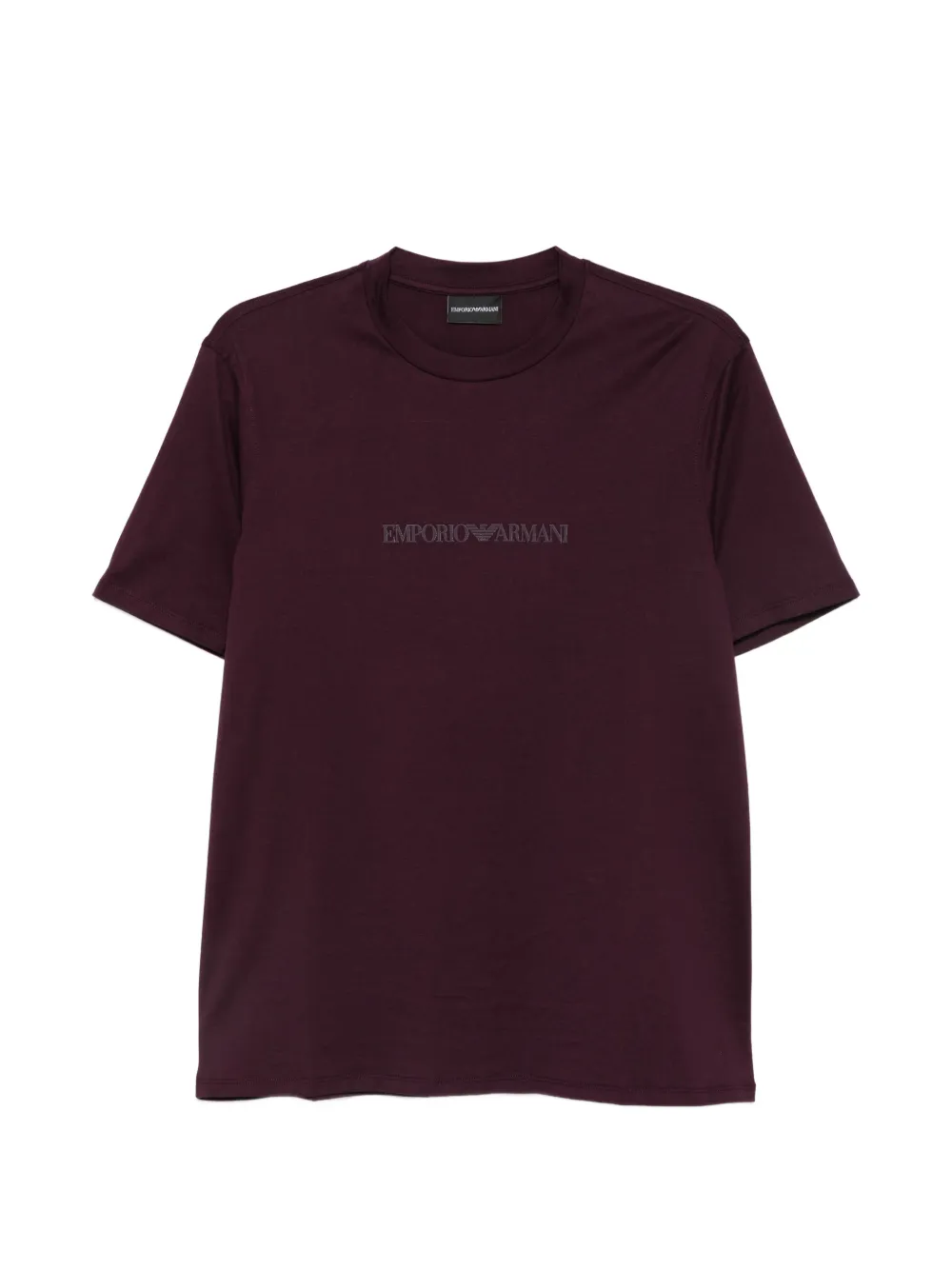 Emporio Armani logo-print T-shirt - Viola