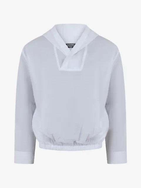 Jacquemus elasticated-hem hoodie