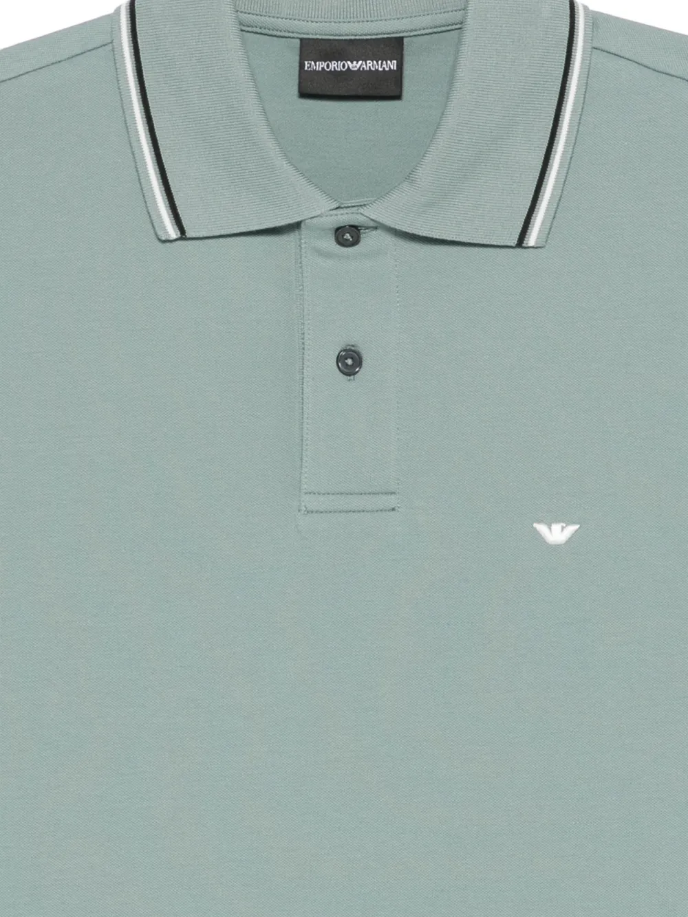 Emporio Armani Poloshirt met geborduurd logo Blauw