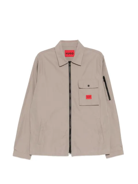 HUGO zip-up utility shirt