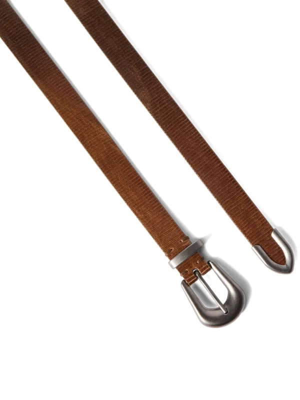 Brunello Cucinelli Carved Leather Belt | Brown | FARFETCH