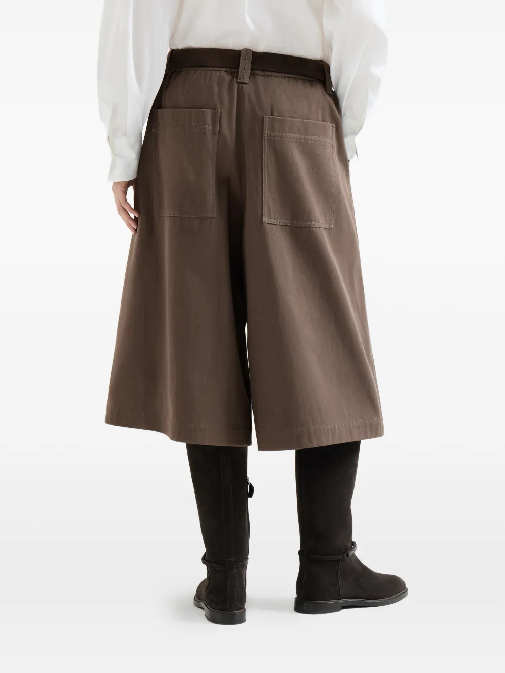 Brunello Cucinelli Gabardine bermuda shorts Bruin