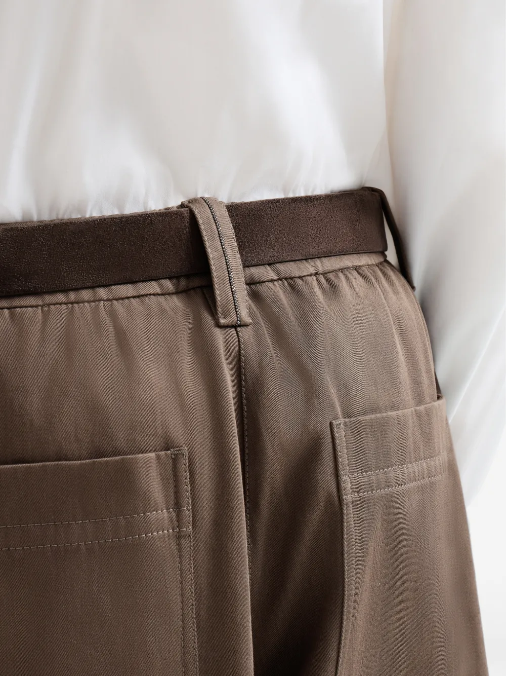 Brunello Cucinelli Gabardine bermuda shorts Bruin