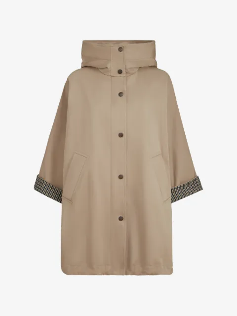 Brunello Cucinelli Kapuzenjacke aus Baumwoll- und Leinentwill mit Monili