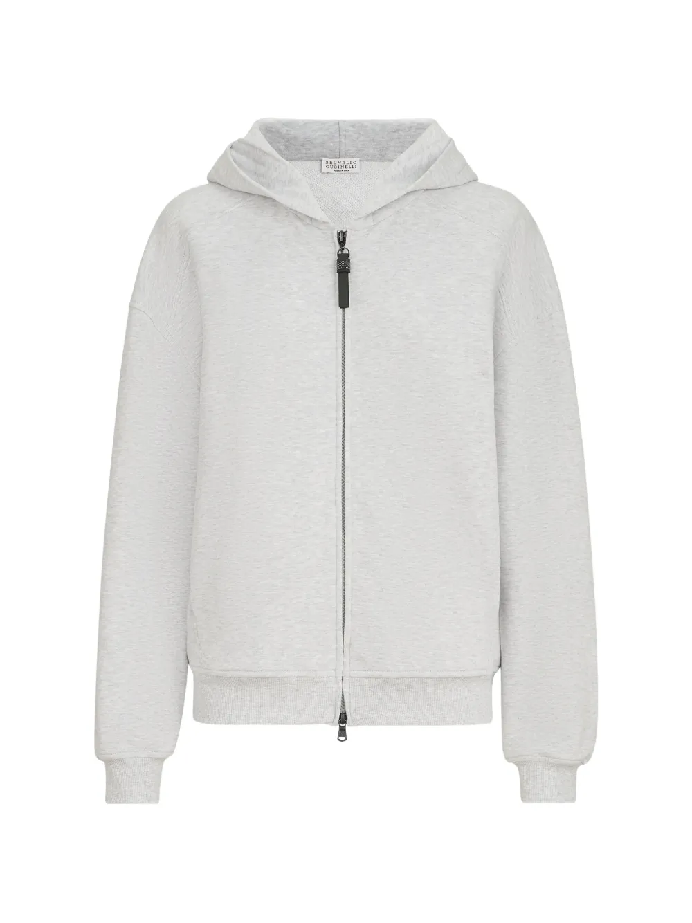 Brunello Cucinelli Top in spugna di cotone con tirante lucido - Grigio