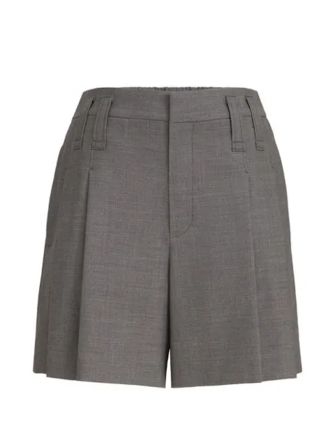 Brunello Cucinelli tropical luxury wool formal shorts with Monili