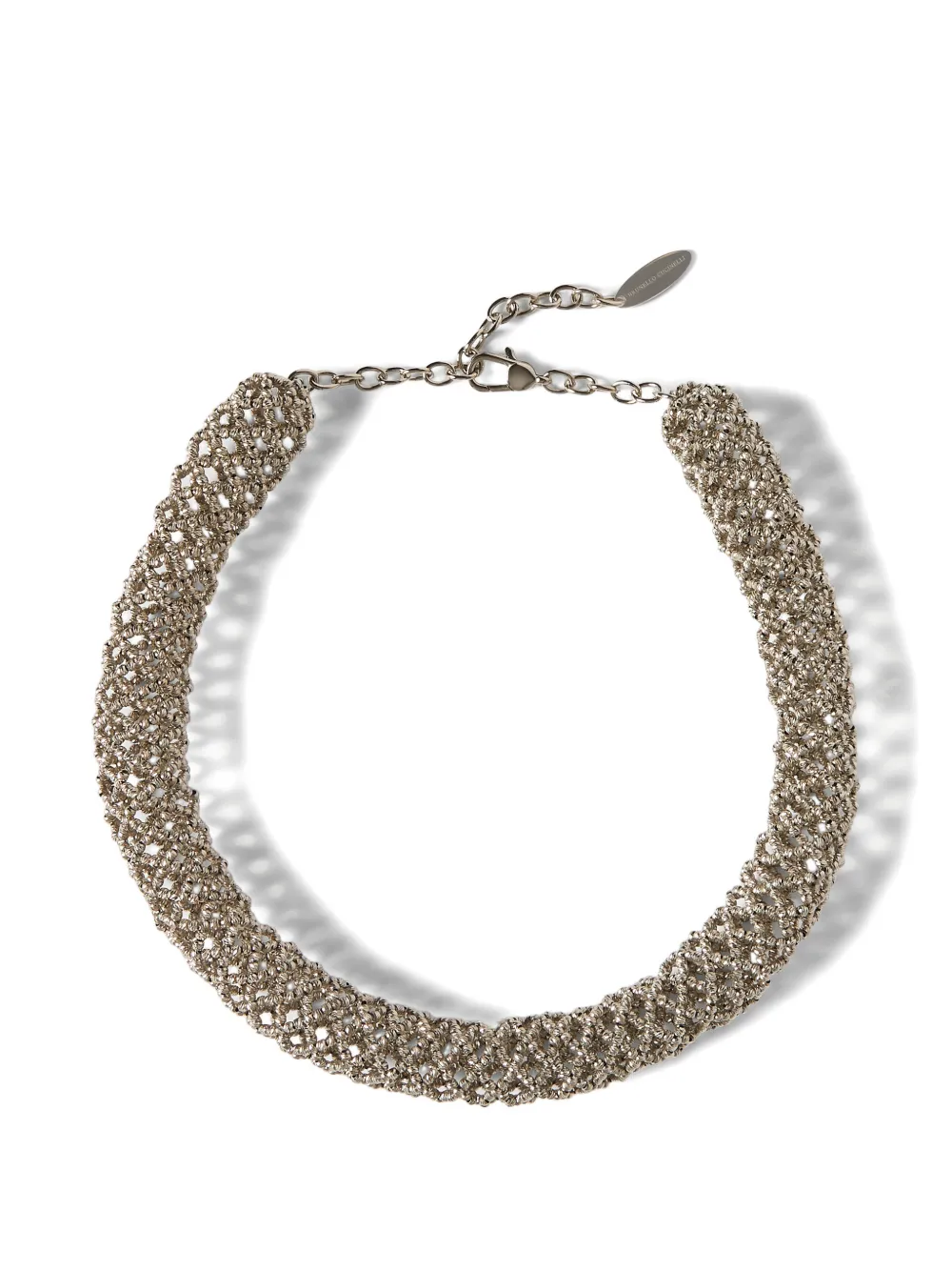 Brunello Cucinelli Collana con design intrecciato - Argento