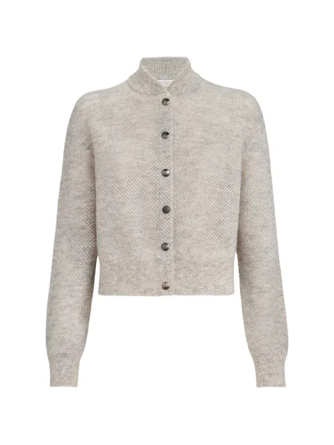 Brunello Cucinelli cárdigan tejido con efecto mohair