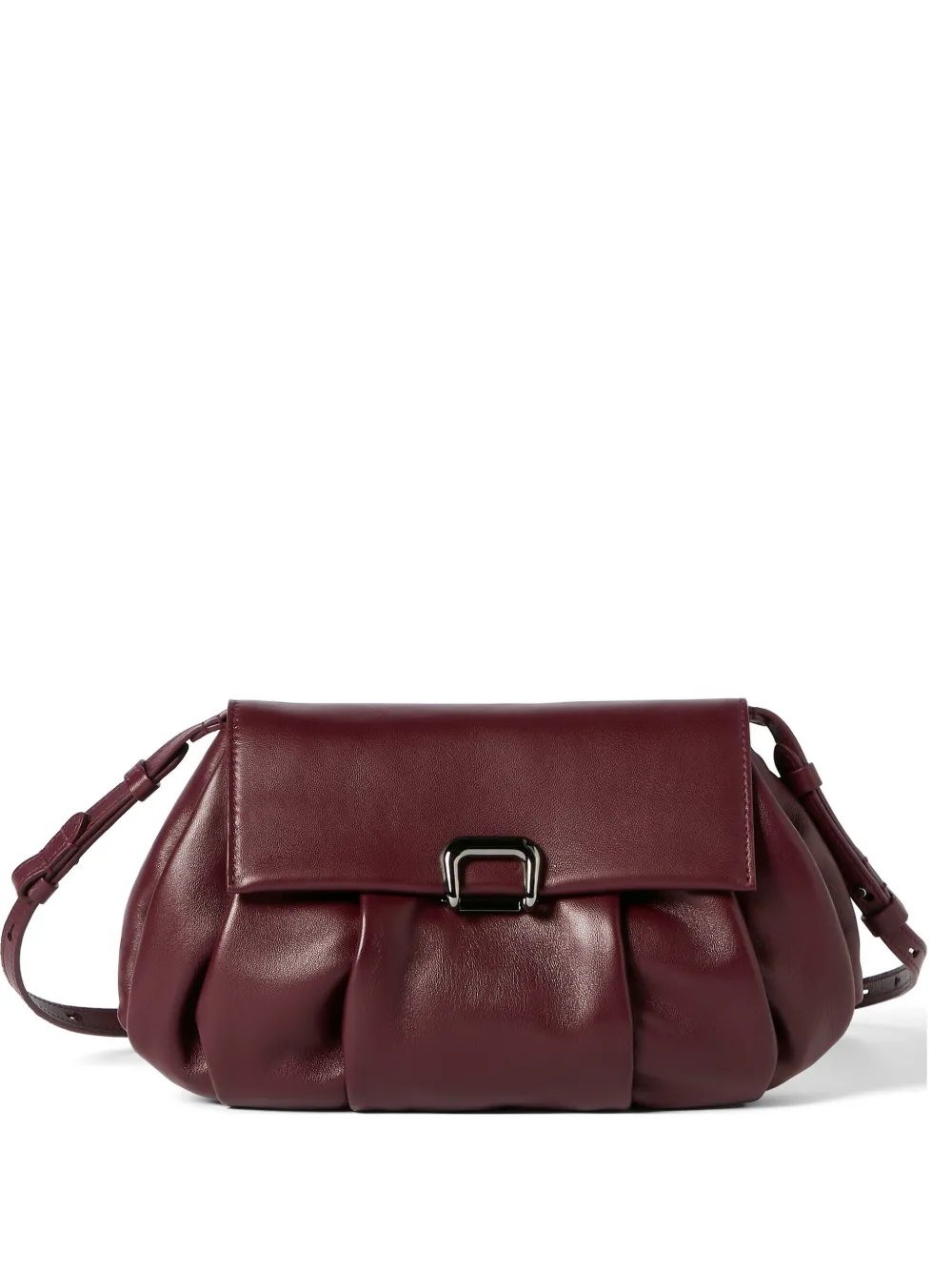 Brunello Cucinelli Borsa a spalla Boule in nappa - Rosso