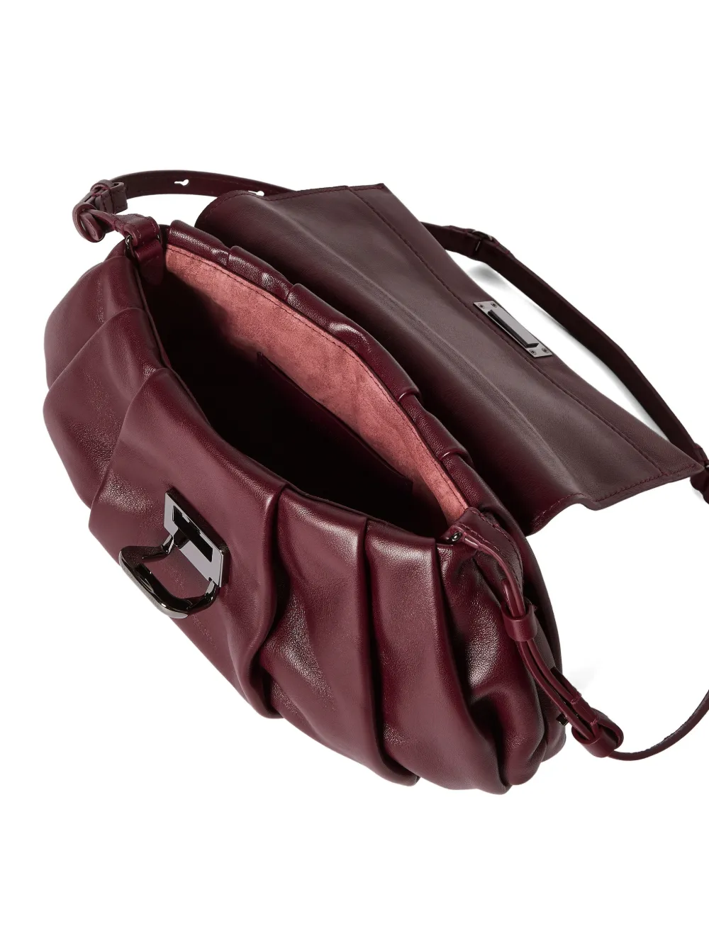 Brunello Cucinelli Boule nappa leren tas Rood