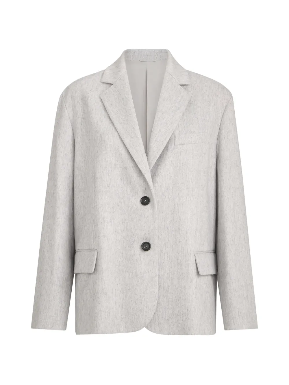Brunello Cucinelli Woll-Flanell-Blazer mit Monili - Grau