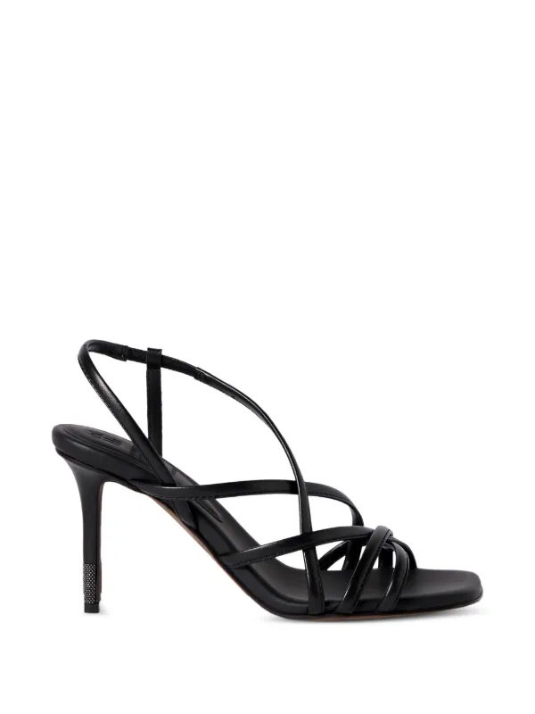 Brunello Cucinelli Monili Calfskin Heels in Black