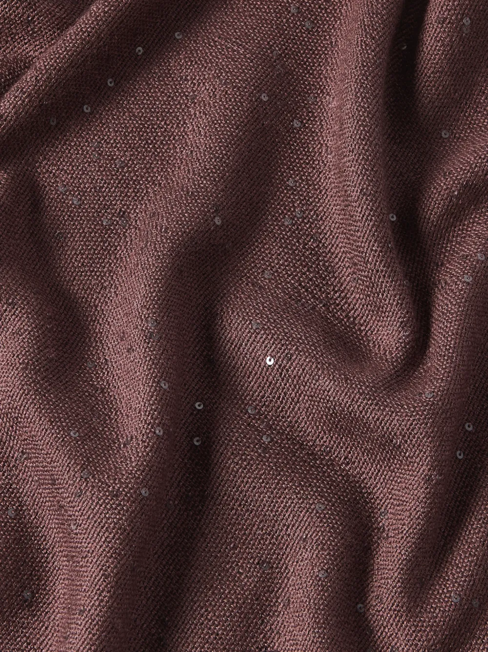 Brunello Cucinelli Kasjmier en zijden sjaal met diamant Bruin