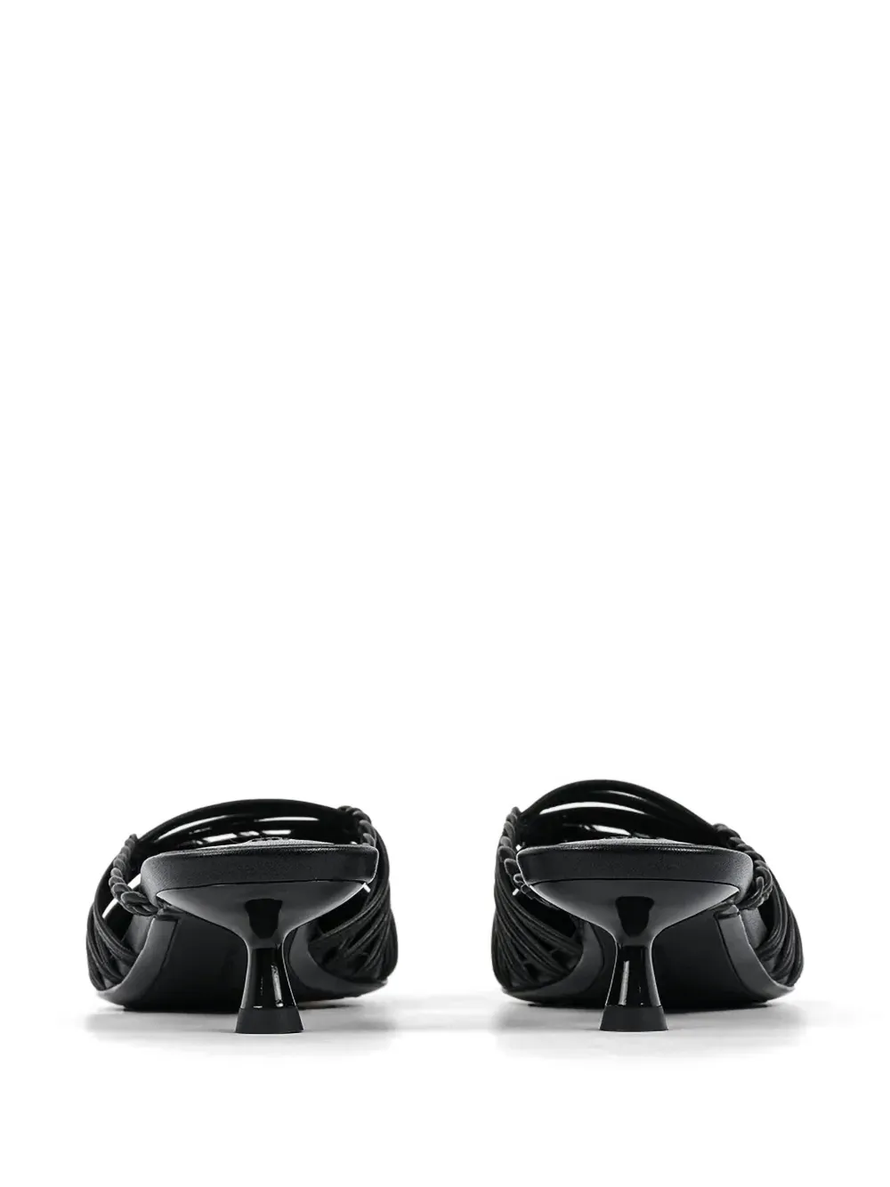 Karl Lagerfeld caged pointed-toe mules Zwart