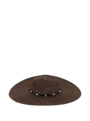 By Malene Birger woven-trim Hat | Black | FARFETCH ID