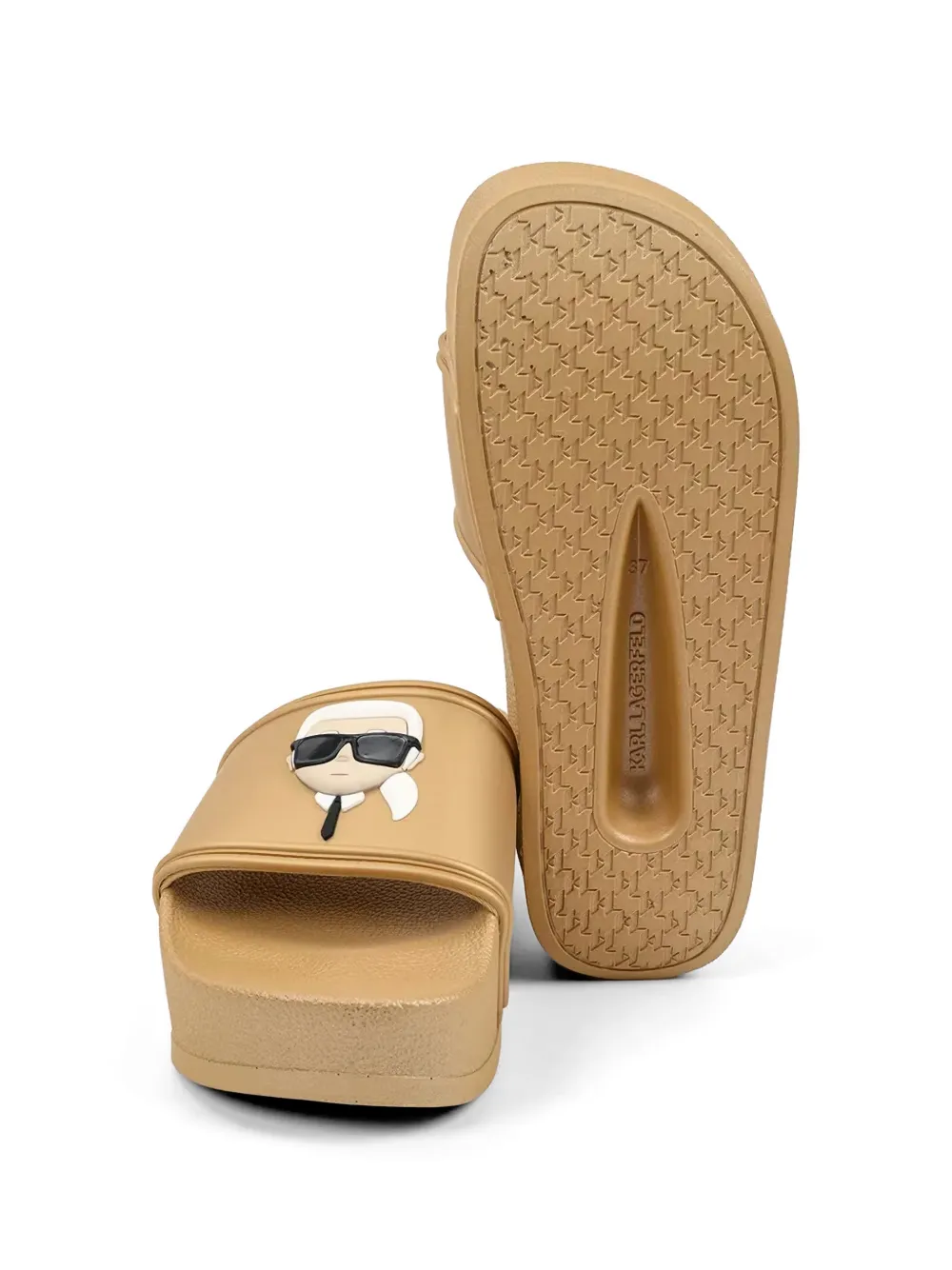 Karl Lagerfeld Kondo Maxi Ii platform slides Beige