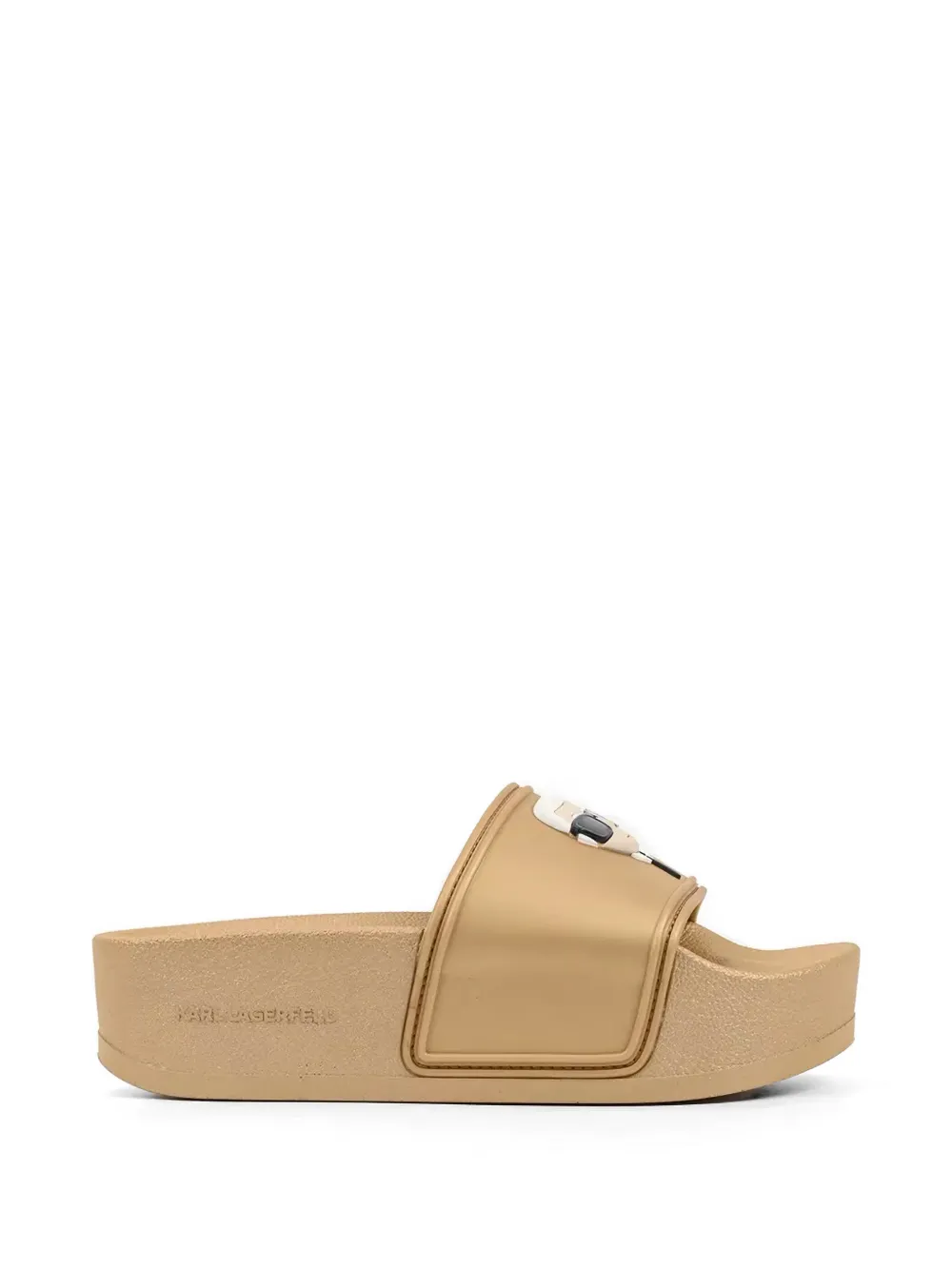 Karl Lagerfeld Kondo Maxi Ii platform slides Beige