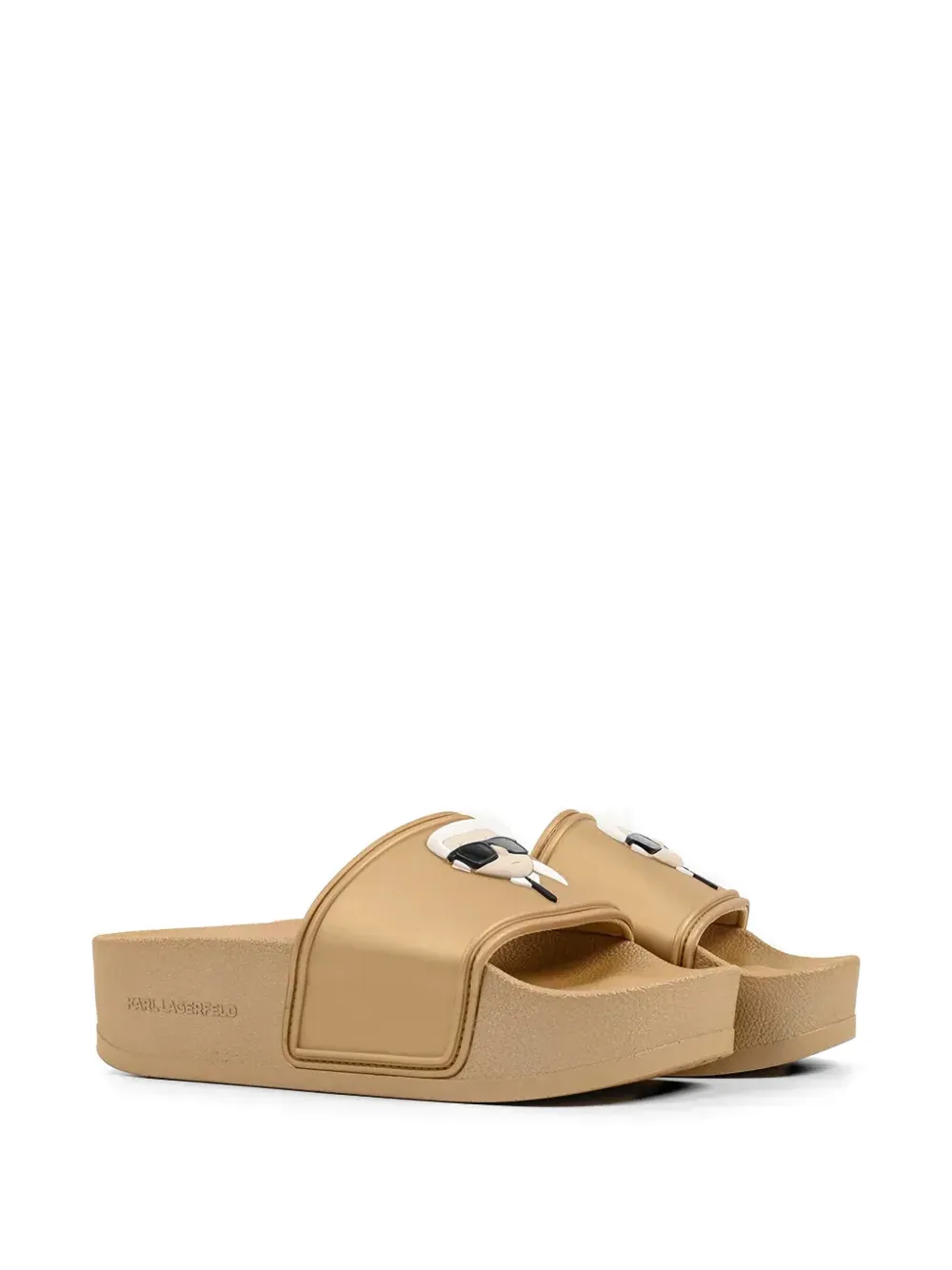 Karl Lagerfeld Kondo Maxi Ii platform slides Beige