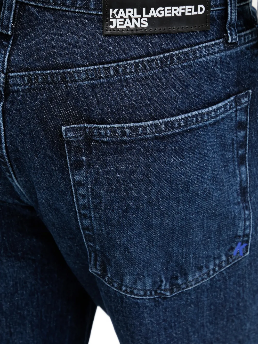 Karl Lagerfeld Jeans met logopatch Blauw
