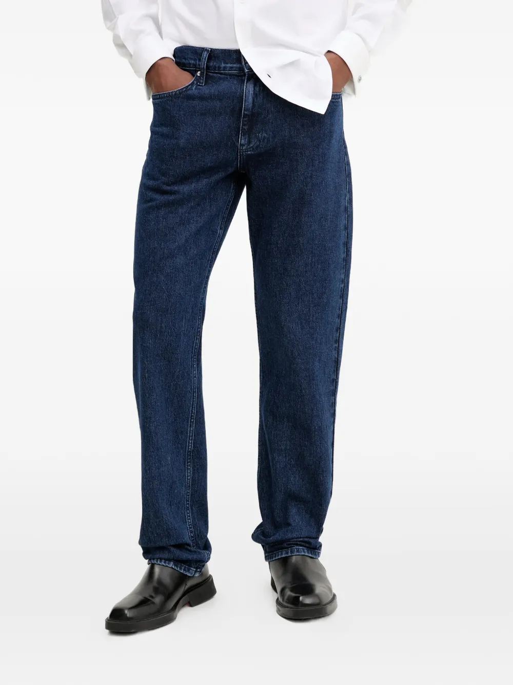 Karl Lagerfeld Jeans logo-patch jeans - Blu