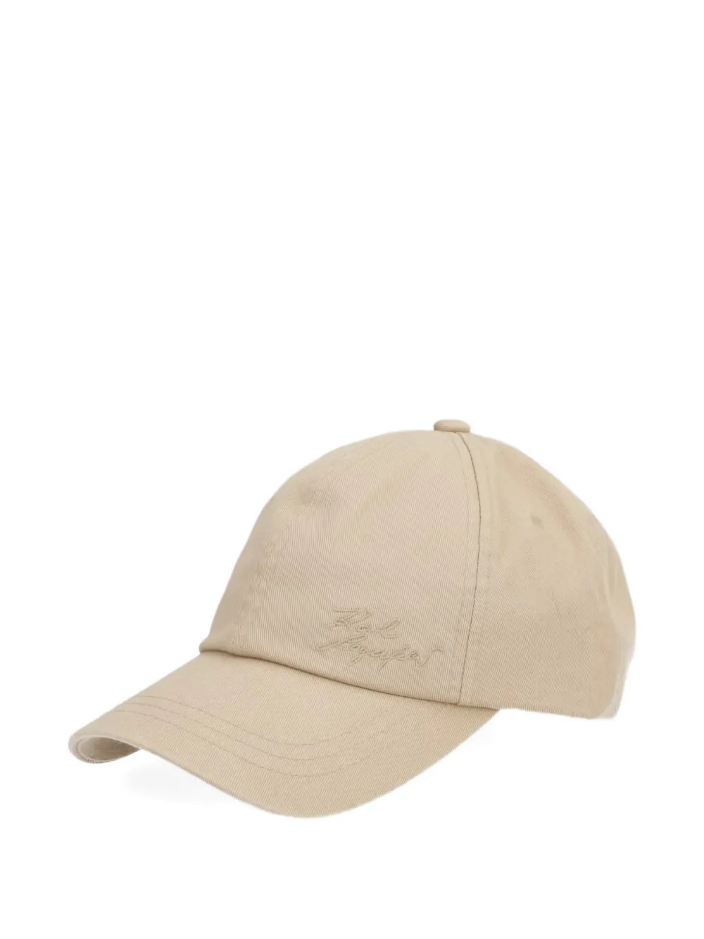 Karl Lagerfeld logo-embroidered baseball cap - Nude