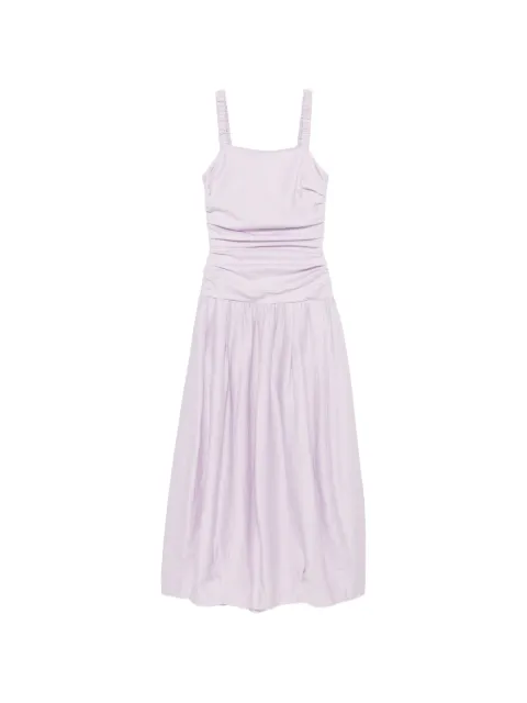 Tela ruched tie-back dress