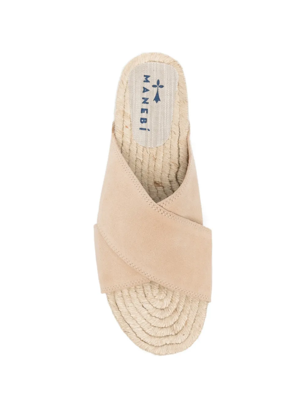 Manebi crossover-strap espadrilles Beige