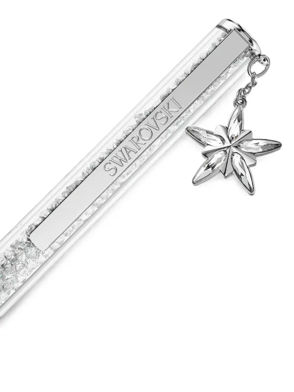 Swarovski クリスタル スターチャーム ボールペン | ホワイト