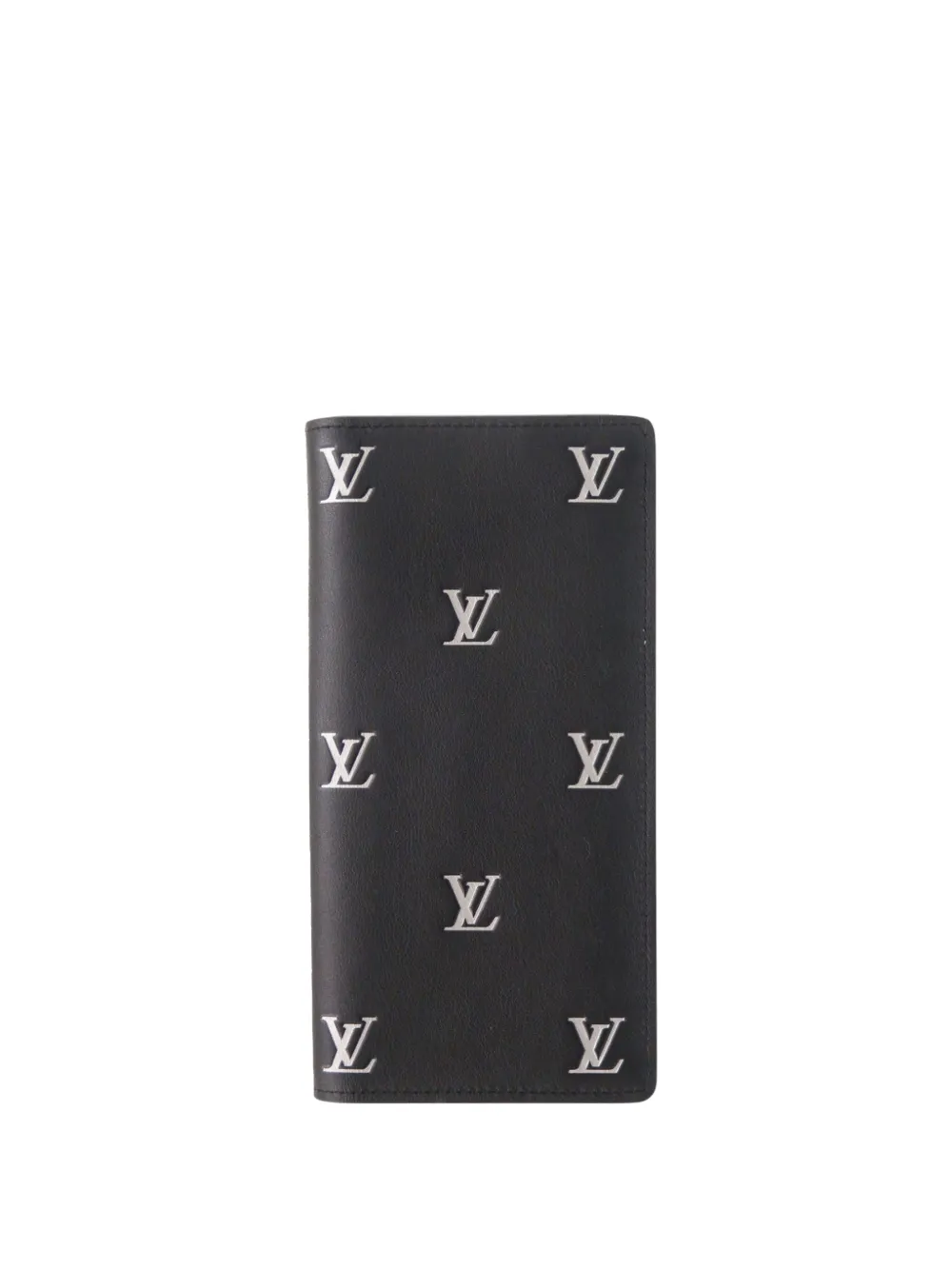 Louis Vuitton Pre-Owned Portafoglio bi-fold Blason in pelle di vitello con monogramma 2024 - Nero