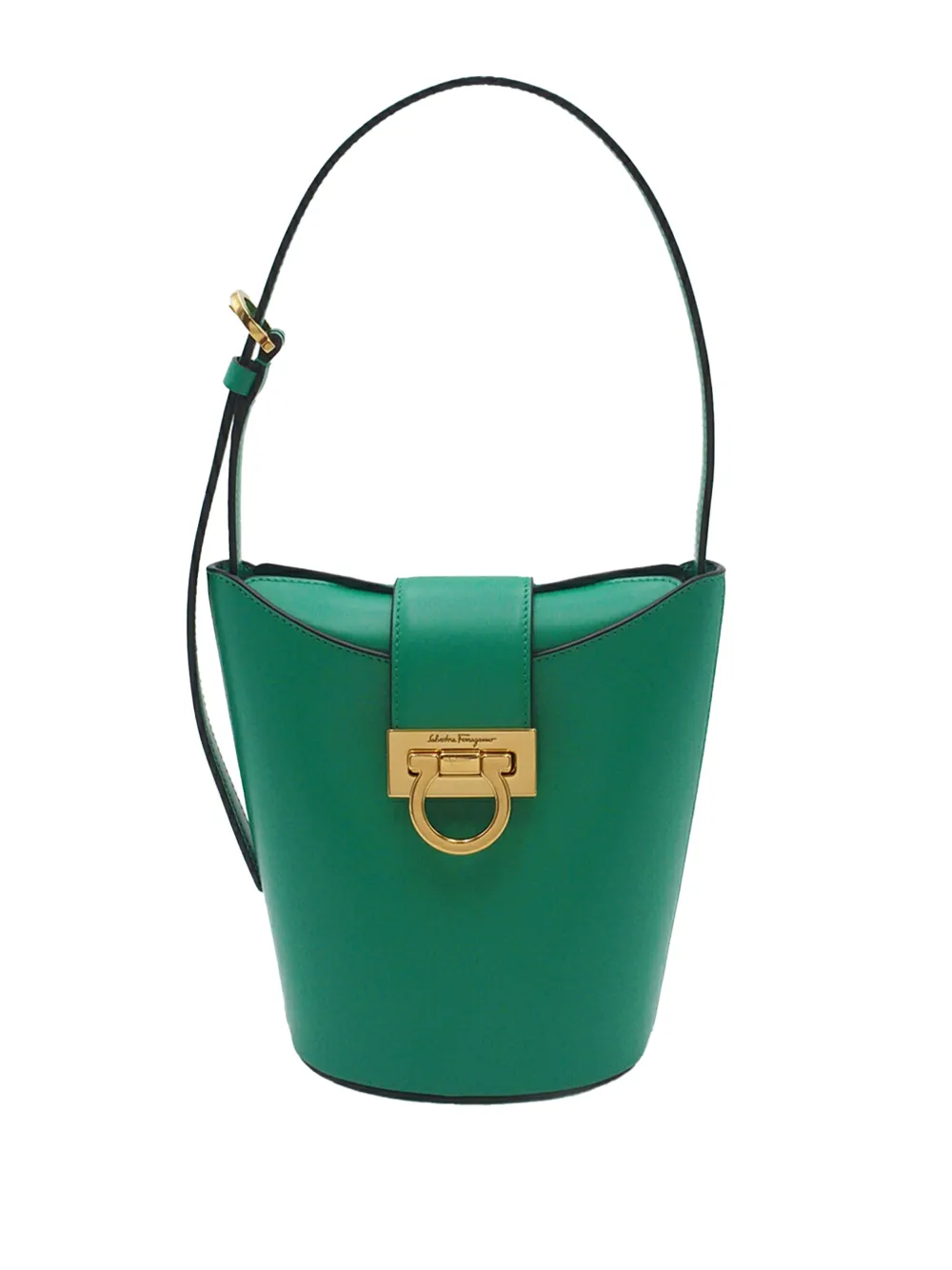 Ferragamo Pre-Owned 2000-2026 Small Leather Trifolio shoulder bag - Green