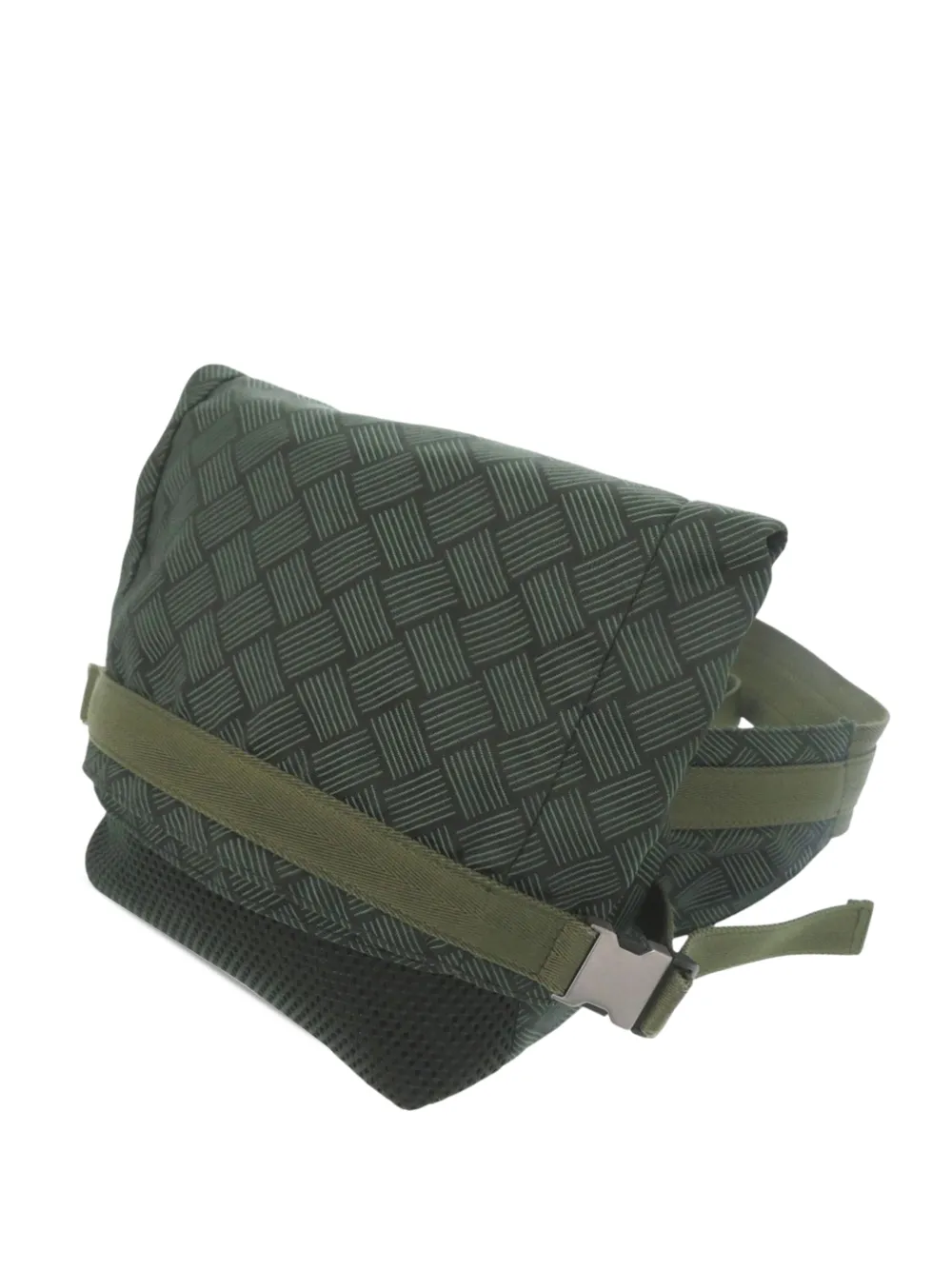Bottega Veneta Pre-Owned Marsupio in nylon e rete con design Intrecciato 2012-2026 - Verde