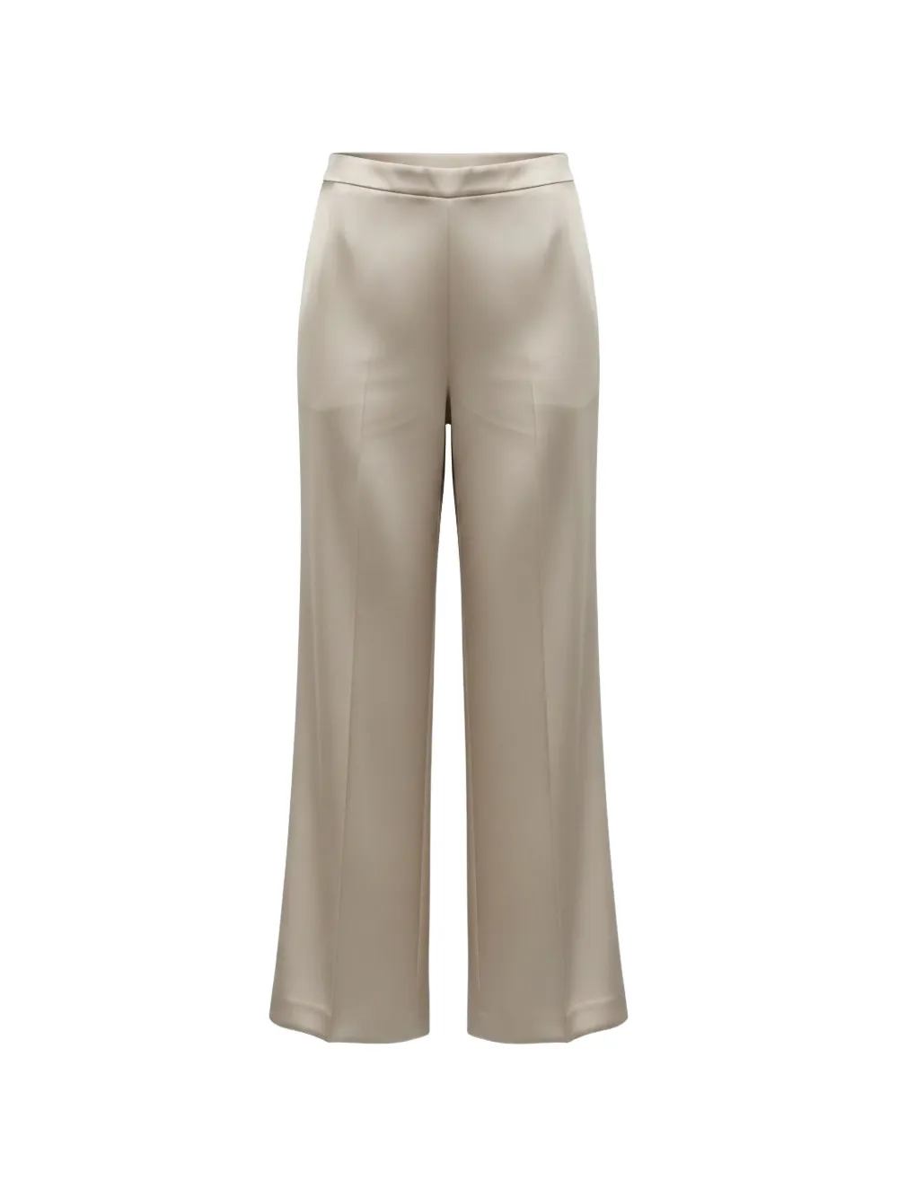 Black Label satin-finish trousers