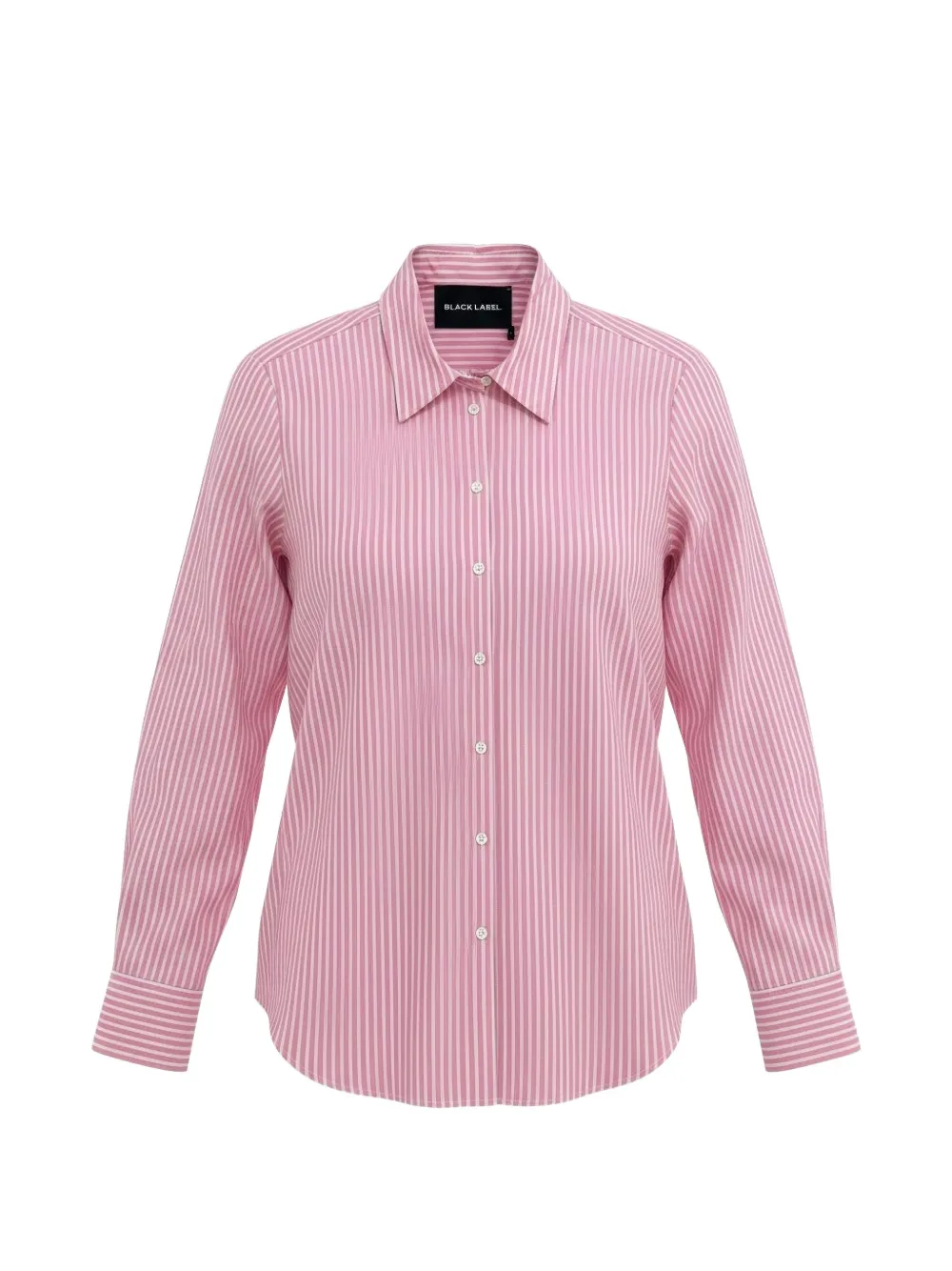 Black Label striped long-sleeve shirt - Rosa