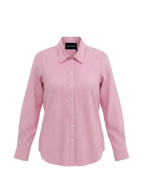 Black Label striped long-sleeve shirt