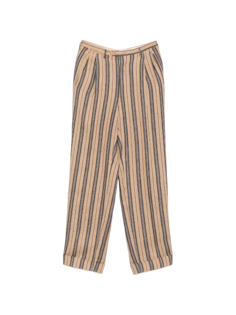 Romeo Gigli Pre-Owned 1990s striped pleated trousers