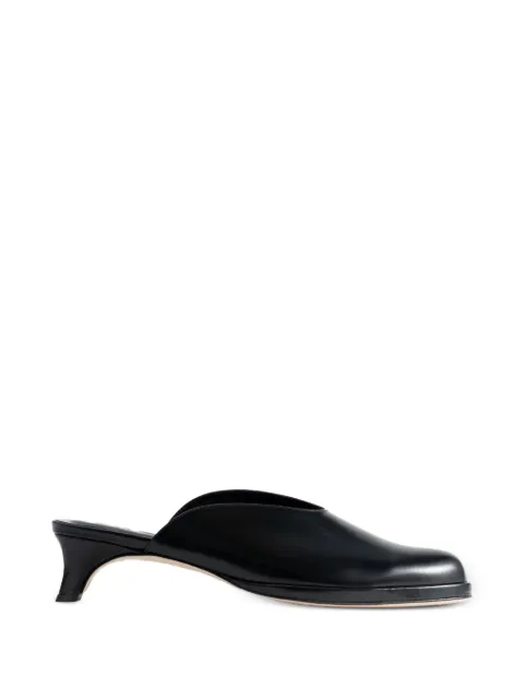 BY FAR Babylady patent-leather mules