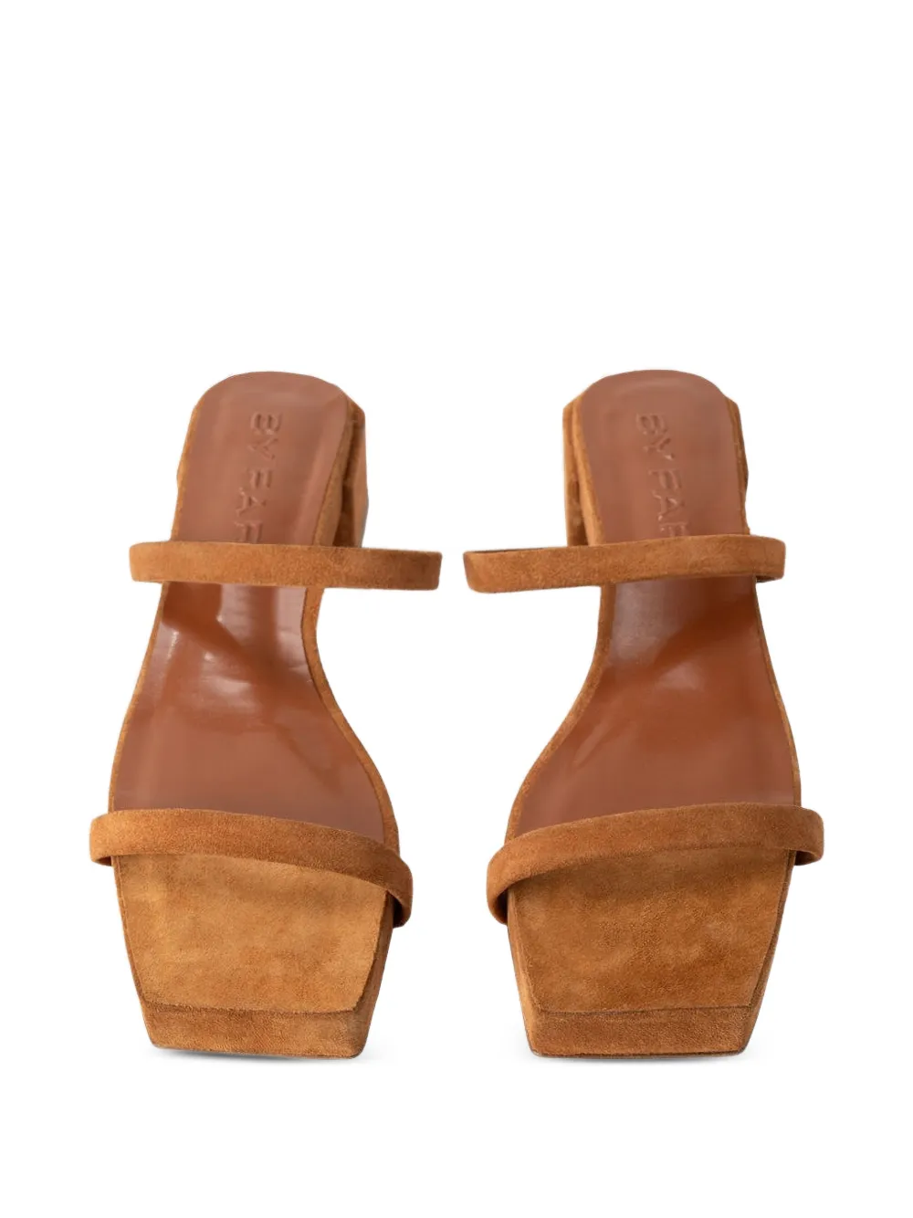 BY FAR Tanya suede sandals Bruin