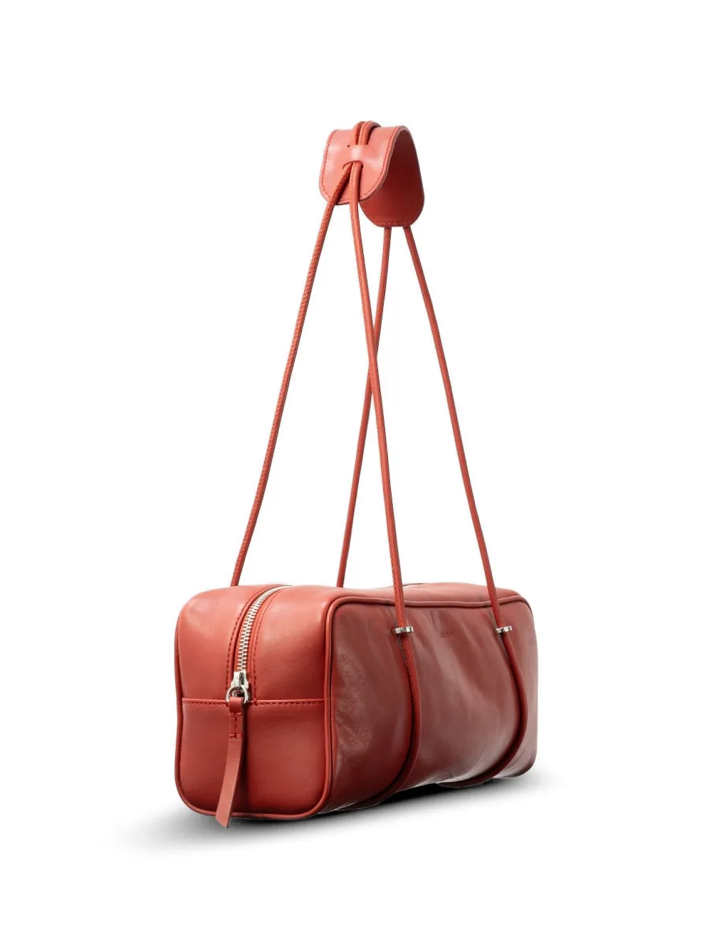 BY FAR Kimberly leren schoudertas Rood