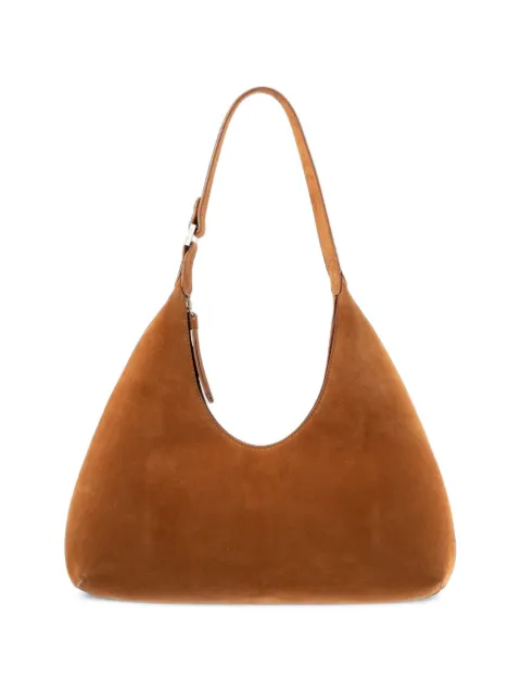 BY FAR Amber suede shoulder bag