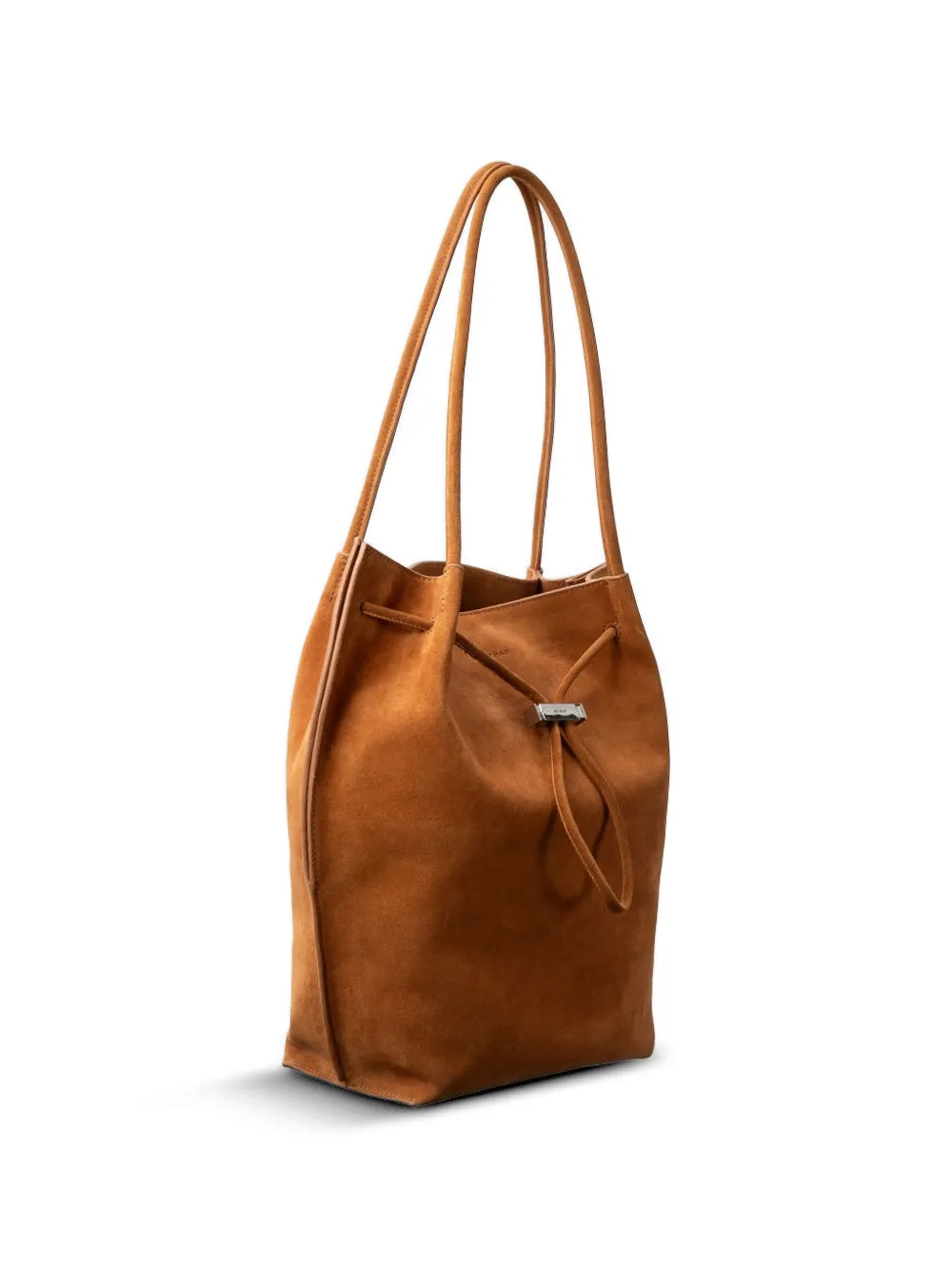 BY FAR Kayla suède shopper Bruin