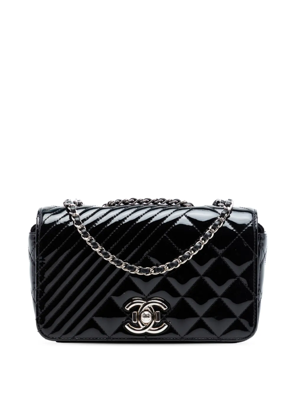 CHANEL Pre-Owned Borsa a spalla Coco Boy piccola trapuntata con finitura lucida 2016-2017 - Nero